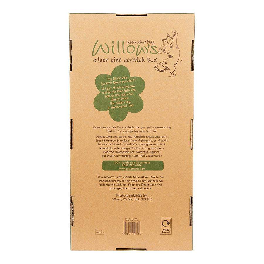 Willow's Silver Vine Scratch Box Cat Toy