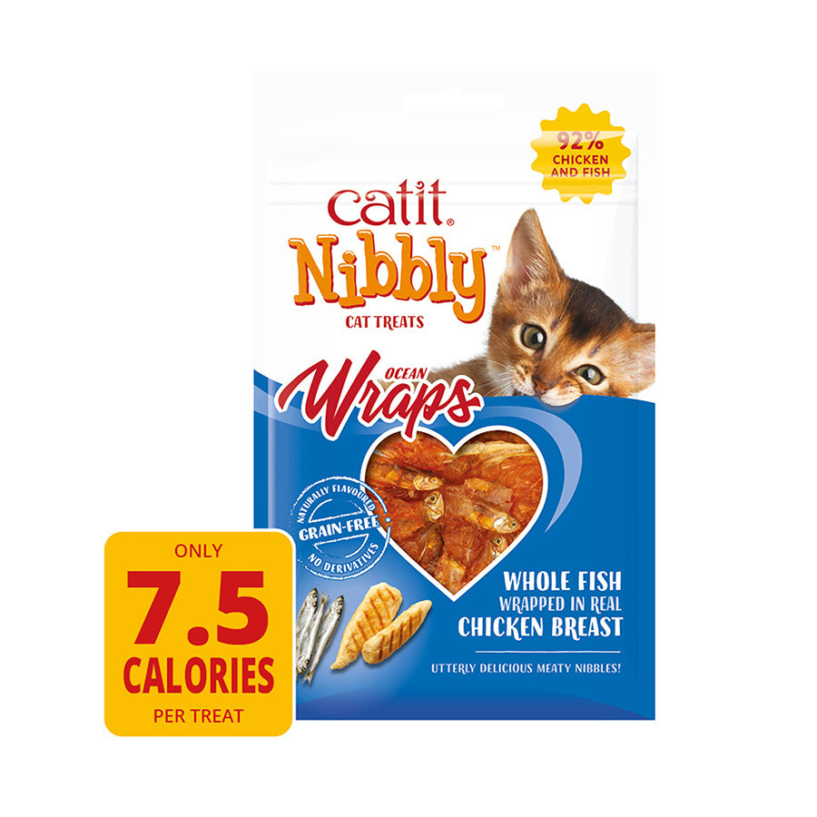 Catit Nibbly Wraps Cat Chicken Treats 30g