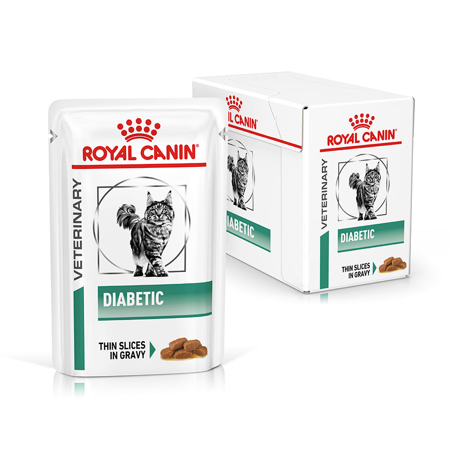 Royal Canin Veterinary Diabetic Adult Wet Cat Food in Gravy 48x85g
