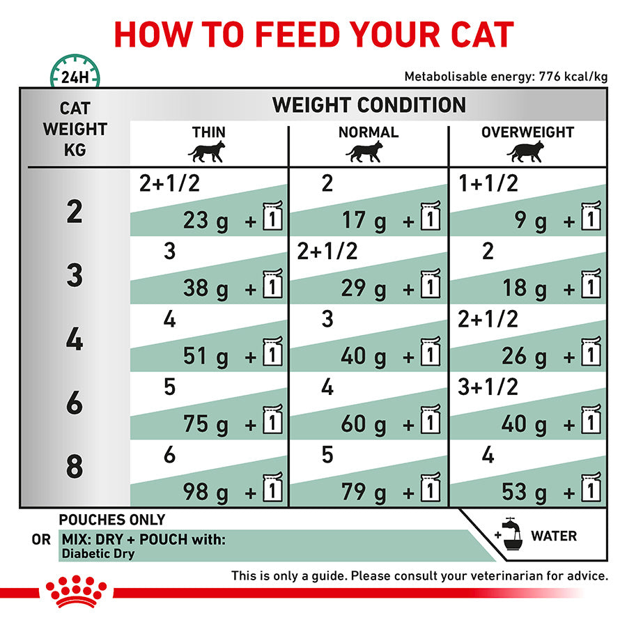 Royal Canin Veterinary Diabetic Adult Wet Cat Food in Gravy 48x85g