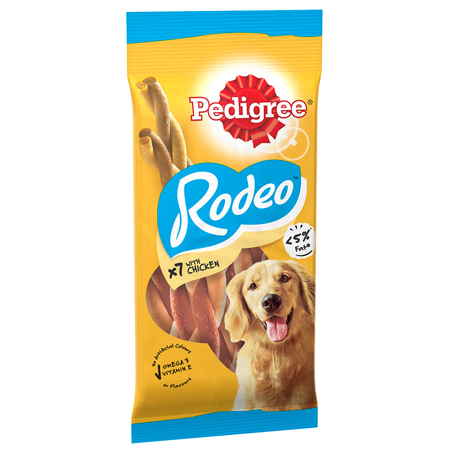 Pedigree Rodeo Dog Chicken Sticks 7 Pack 123g