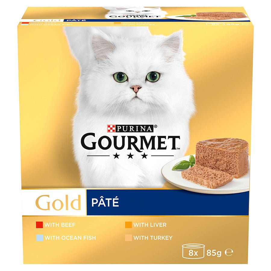 Gourmet Gold Mousse Wet Cat Food Fish 8x85g