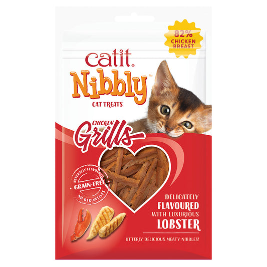 Catit Nibbly Grills Cat Treats Chicken & Lobster 30g