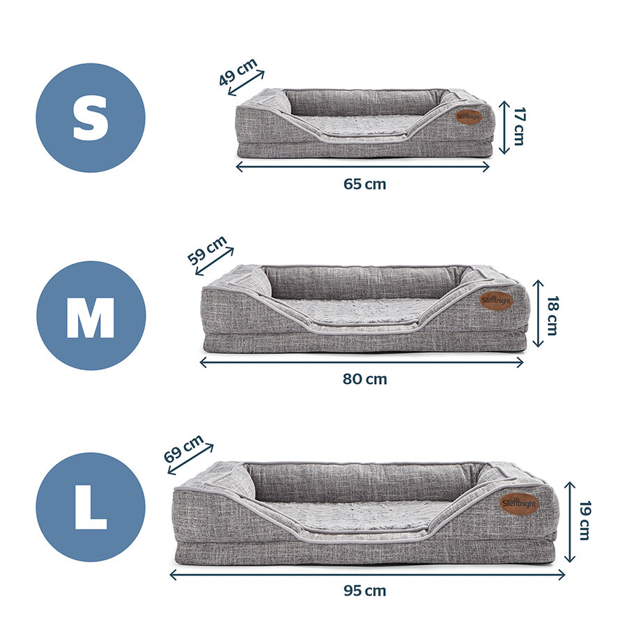 Silentnight Orthopaedic Pet Bed Grey