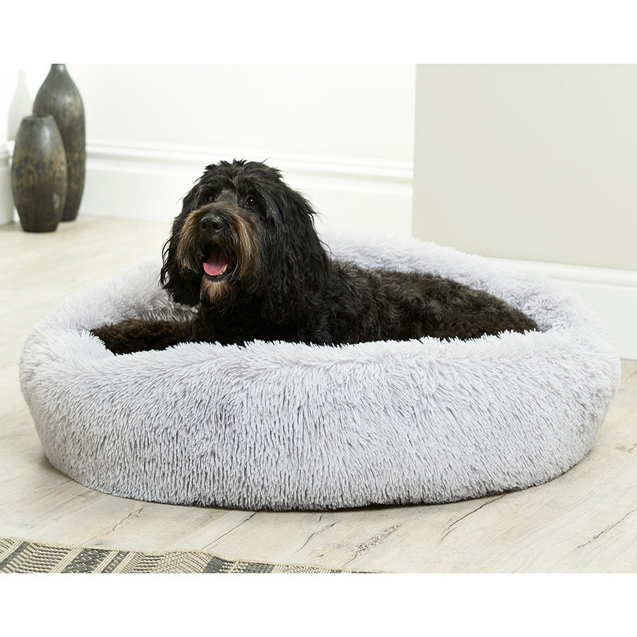 Pets at Home Donut Dog Bed Grey Large