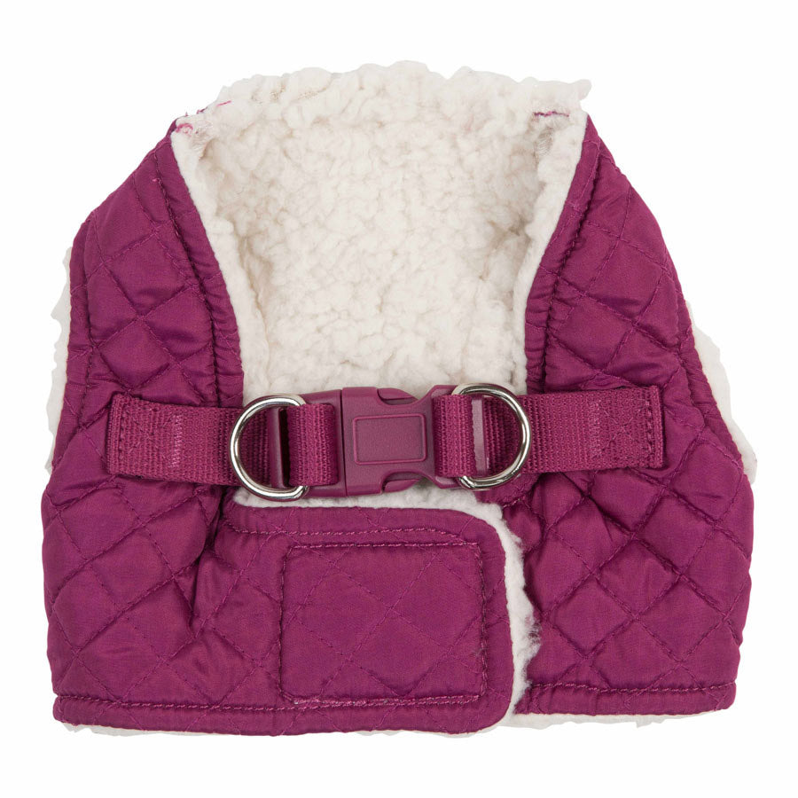 Wag-a-Tude Quilted Dog Harness Pink