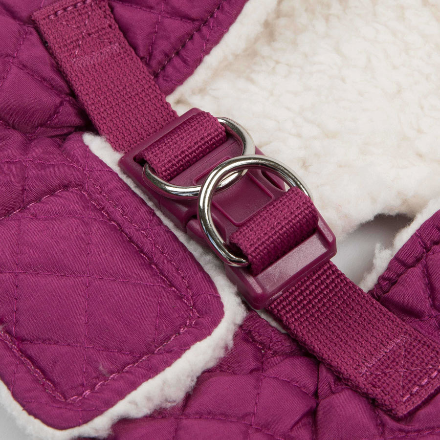 Wag-a-Tude Quilted Dog Harness Pink