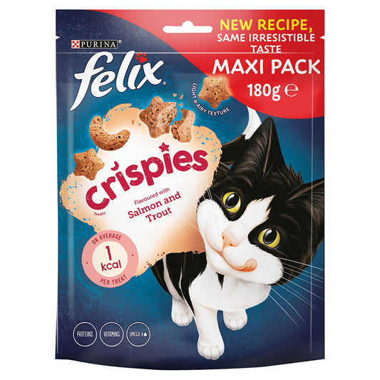 Felix Crispies Cat Treats Salmon and Trout 180g