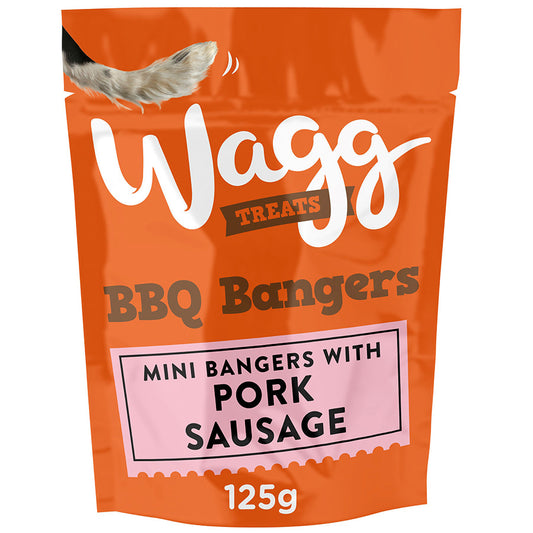 Wagg Dog Treats BBQ Bangers 125g