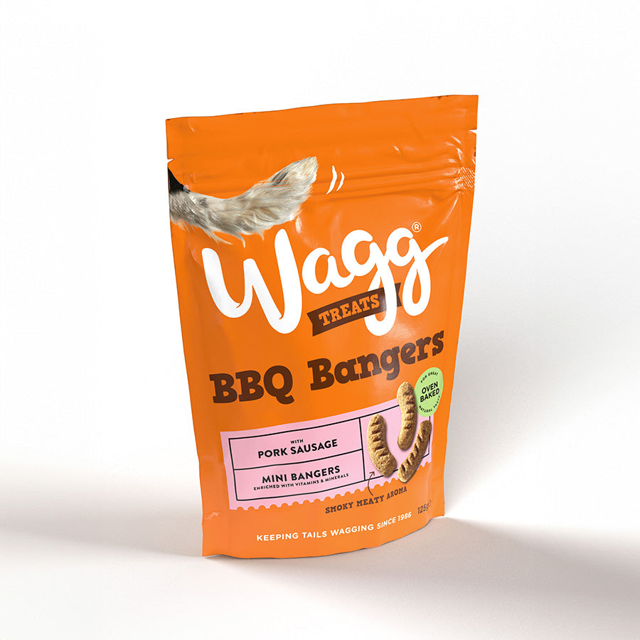 Wagg Dog Treats BBQ Bangers 125g
