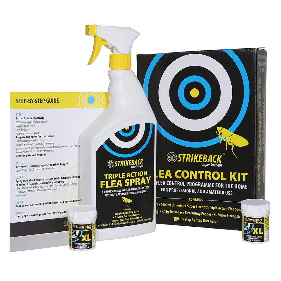Strikeback Super Strength Household Flea Control Kit 1L