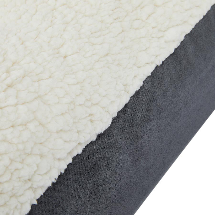 Pets at Home Teddy Dog Mattress Grey Large