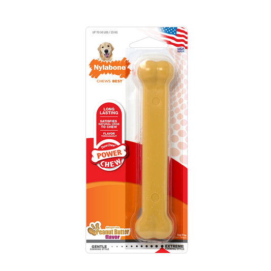 Nylabone Dura Dog Chew Toy Peanut Butter Large