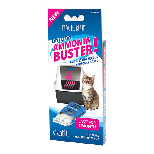 Catit Magic Blue Ammonia Buster Cat Litter Tray Filter 2 Pack