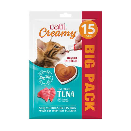 Catit Creamy Lickable Cat Treats Tuna 15x10g
