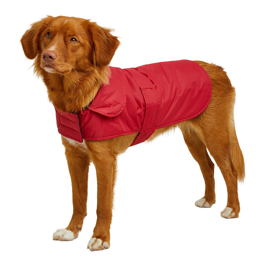 Pets at Home Fleece Lined Dog Coat Red Large