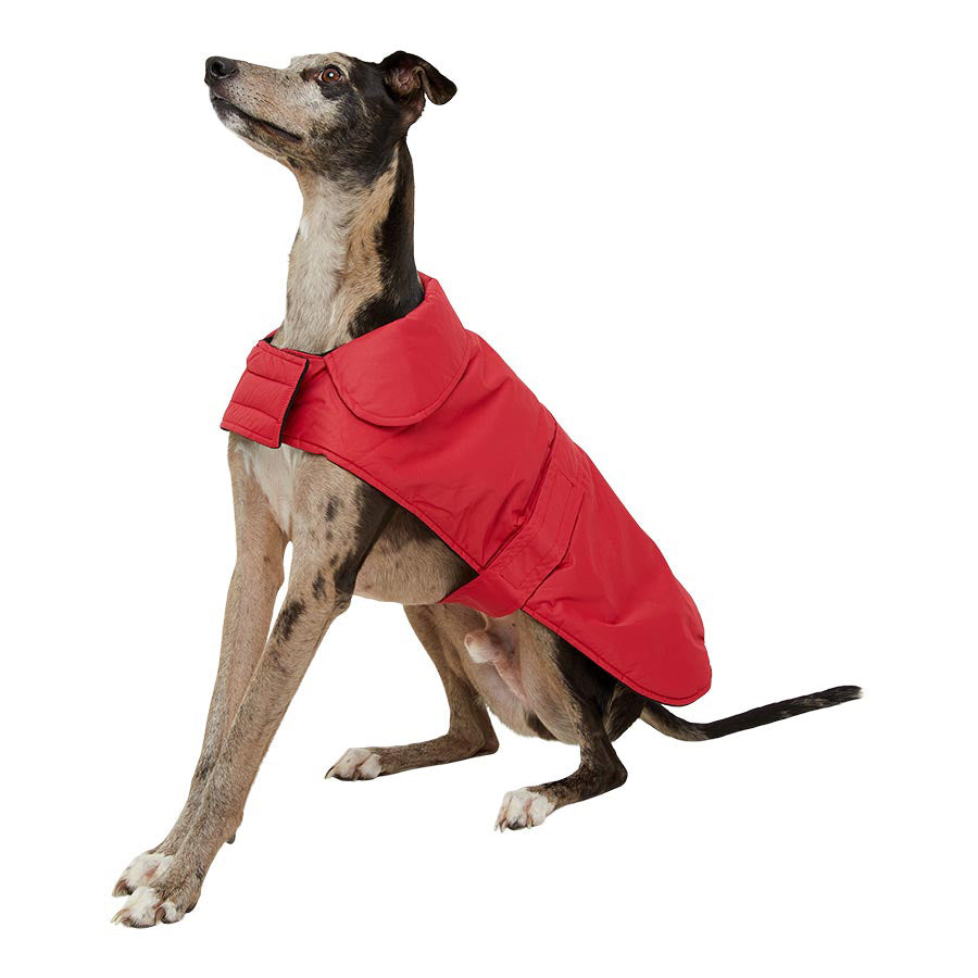 Pets at Home Fleece Lined Dog Coat Red Large