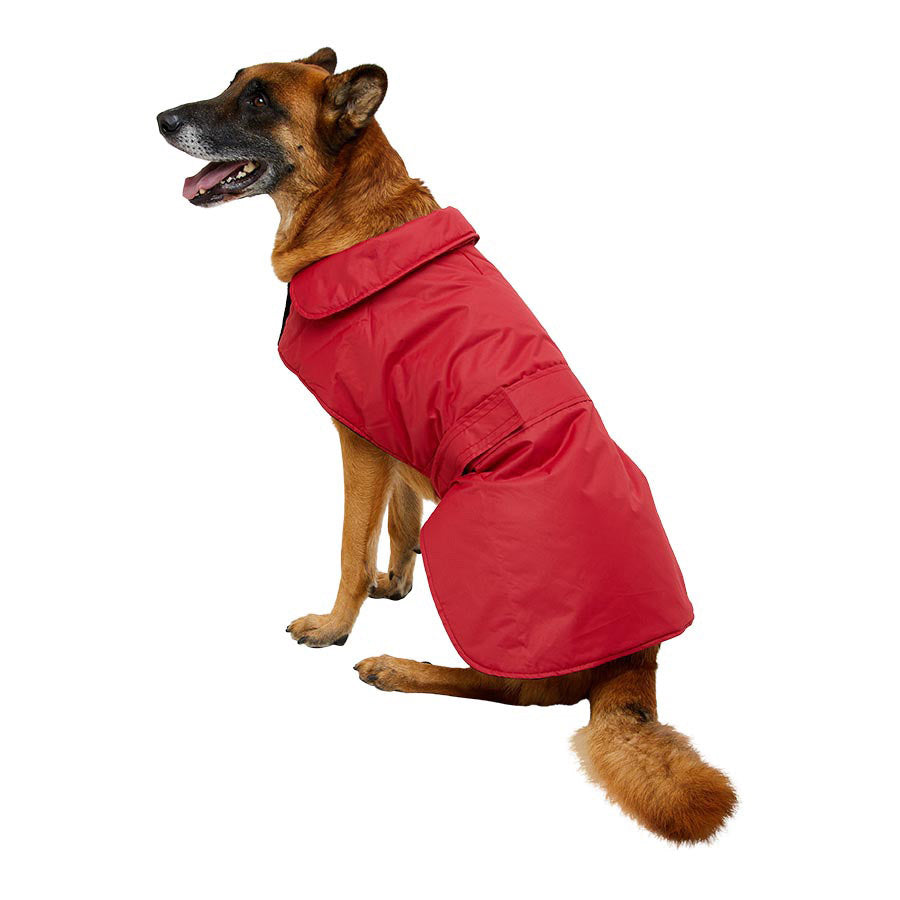Pets at Home Fleece Lined Dog Coat Red Large