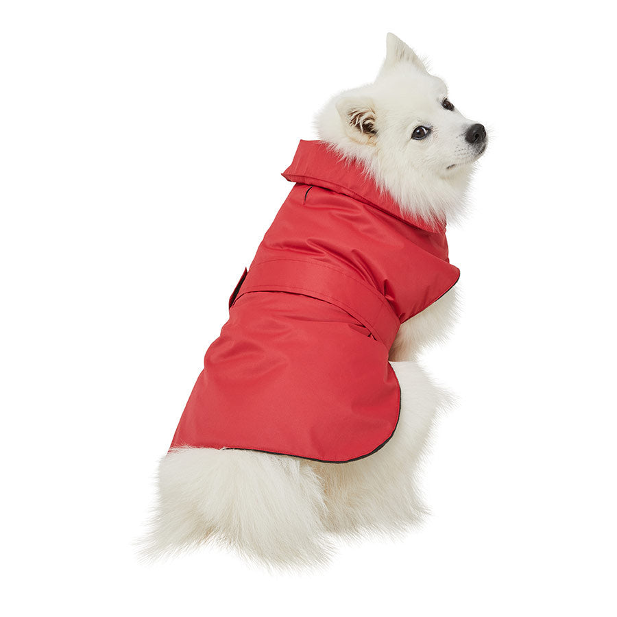 Pets at Home Fleece Lined Dog Coat Red Large
