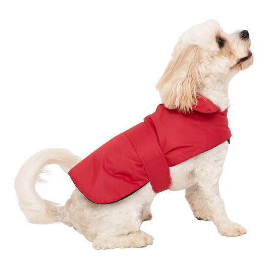 Pets at Home Fleece Lined Dog Coat Red Large