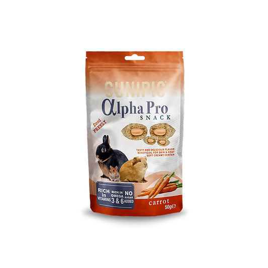 Cunipic Alpha Pro Small Animal Treats Carrot 50g