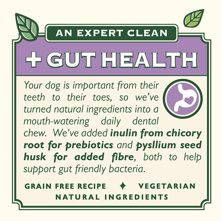 Lily's Kitchen Woofbrush Daily Dental Gut Health Dog Chews