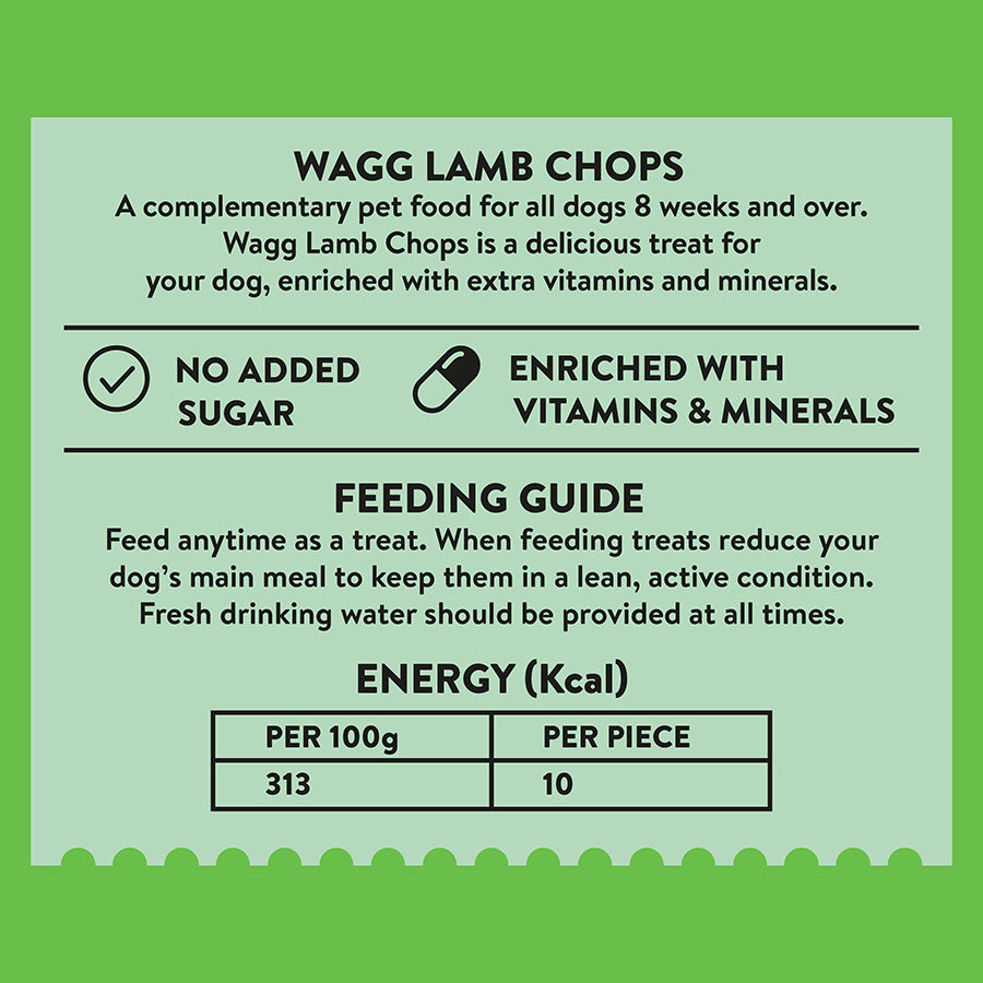 Wagg Dog Treats Lamb Chops 125g