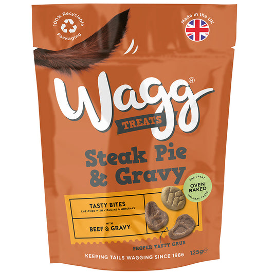 Wagg Dog Treats Steak Pie with Gravy 125g