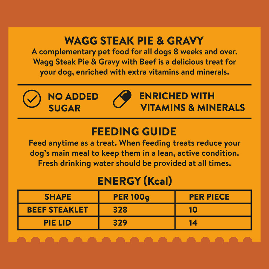 Wagg Dog Treats Steak Pie with Gravy 125g
