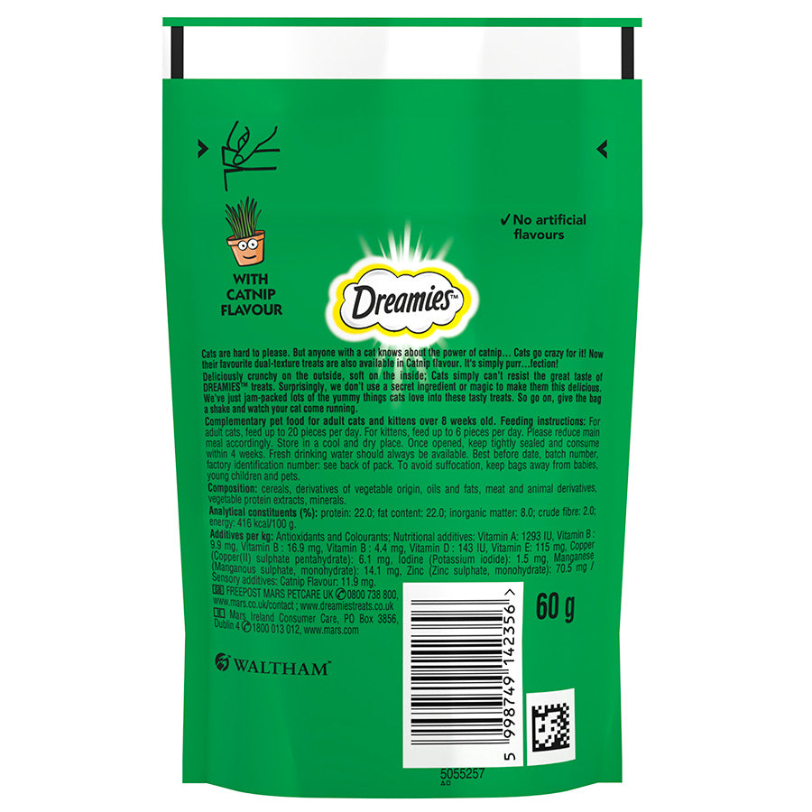 Dreamies Cat Treat Biscuits with Catnip 60g