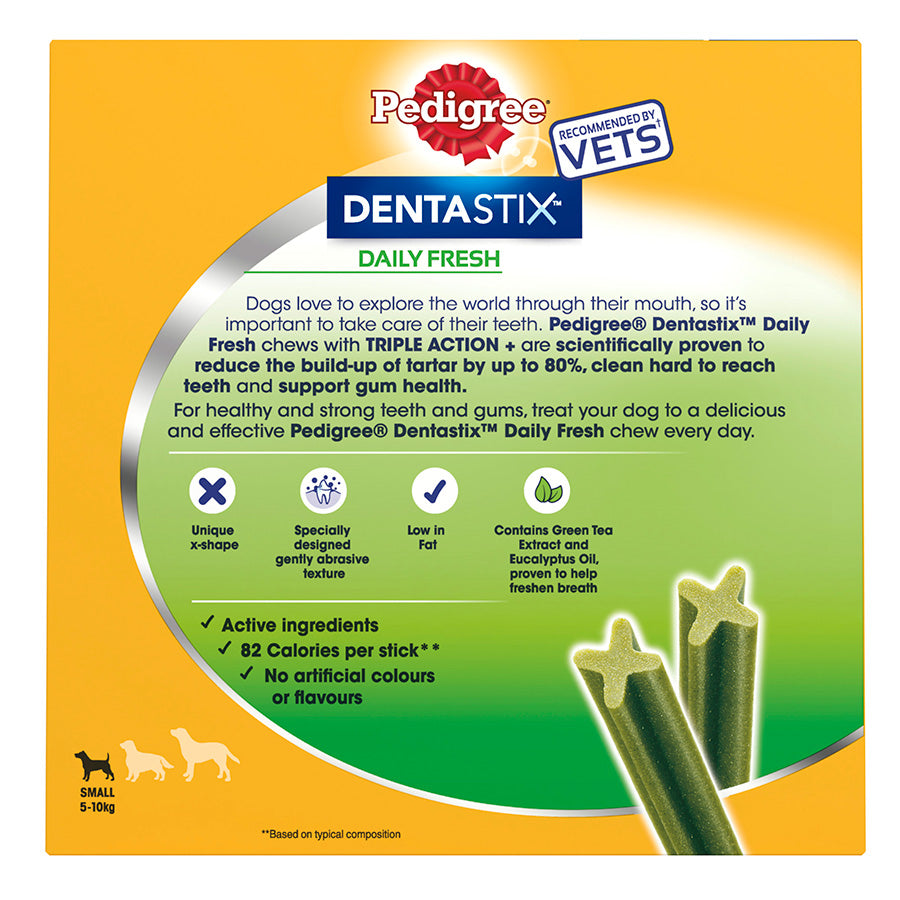 Pedigree Dentastix Fresh Treats Small Breed Adult Dog 35 Pack