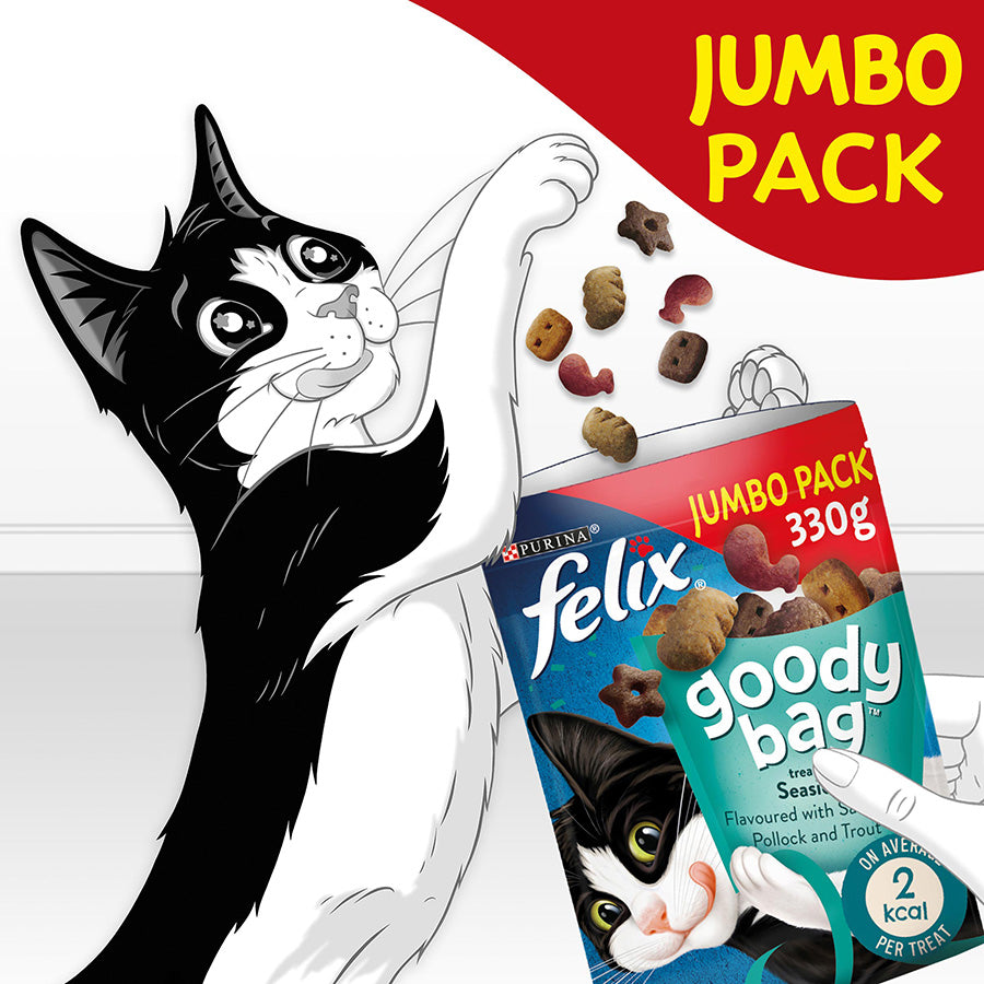 Felix Goody Bag Seaside Mix Cat Treats 330g