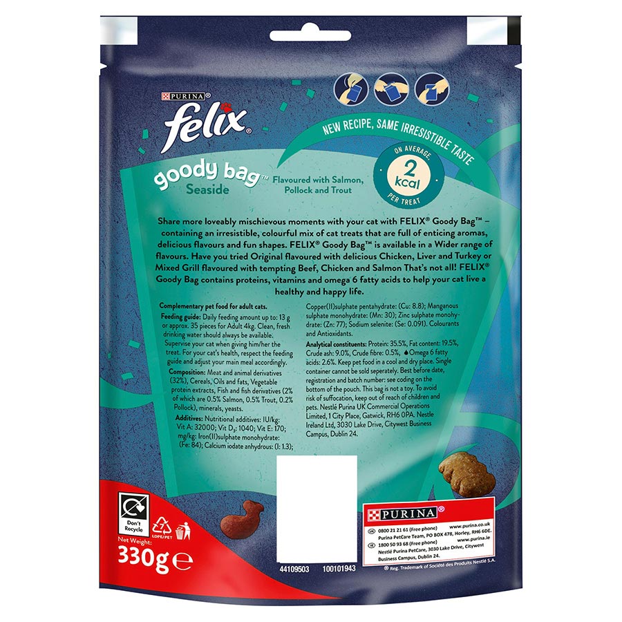 Felix Goody Bag Seaside Mix Cat Treats 330g
