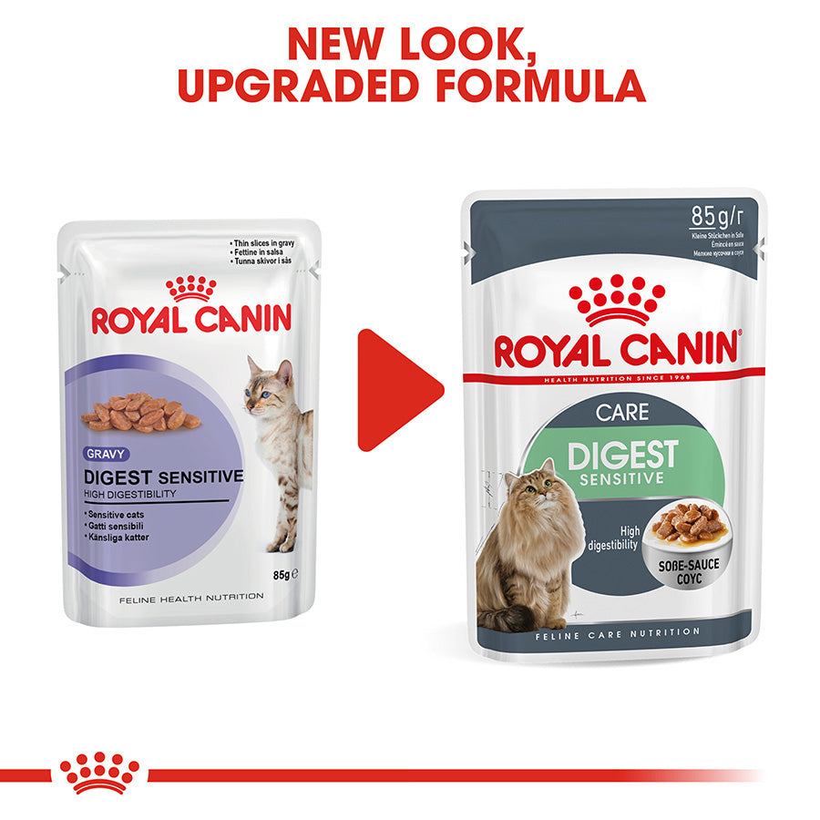 Royal Canin Feline Digest Sensitive Wet Adult Cat Food Gravy 48x85g