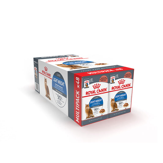 Royal Canin Feline Light Weight Wet Adult Cat Food Gravy 48x85g