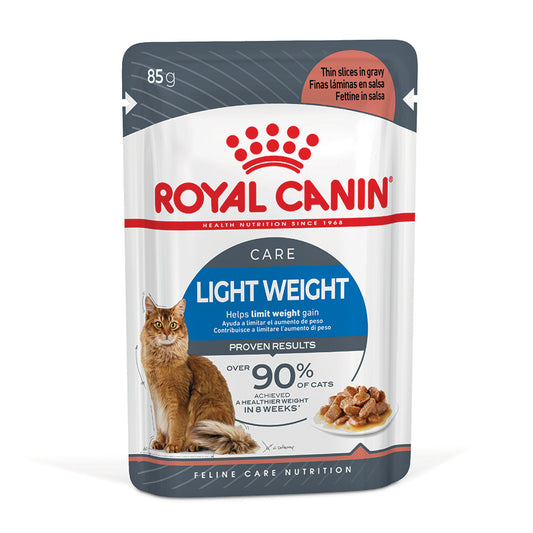 Royal Canin Feline Light Weight Wet Adult Cat Food Gravy 48x85g