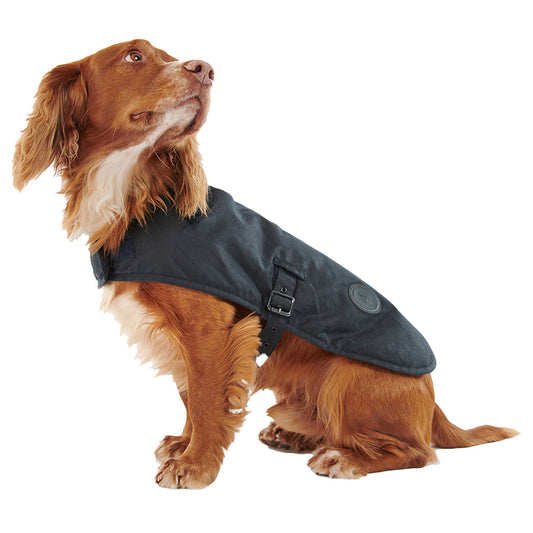 Barbour Dog Wax Coat Blue X Small