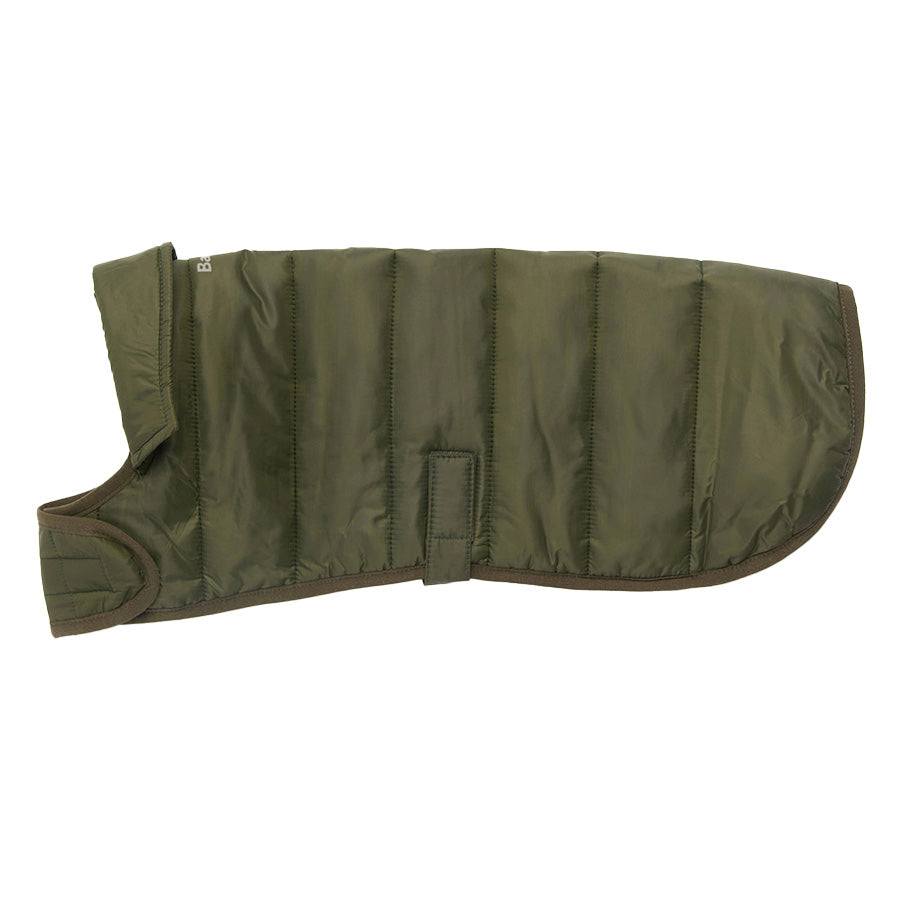 Barbour Baffle Quilted Dog Coat Green X Small