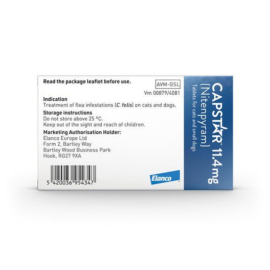 Capstar Flea Treatment Tablet for Cats & Small Dogs