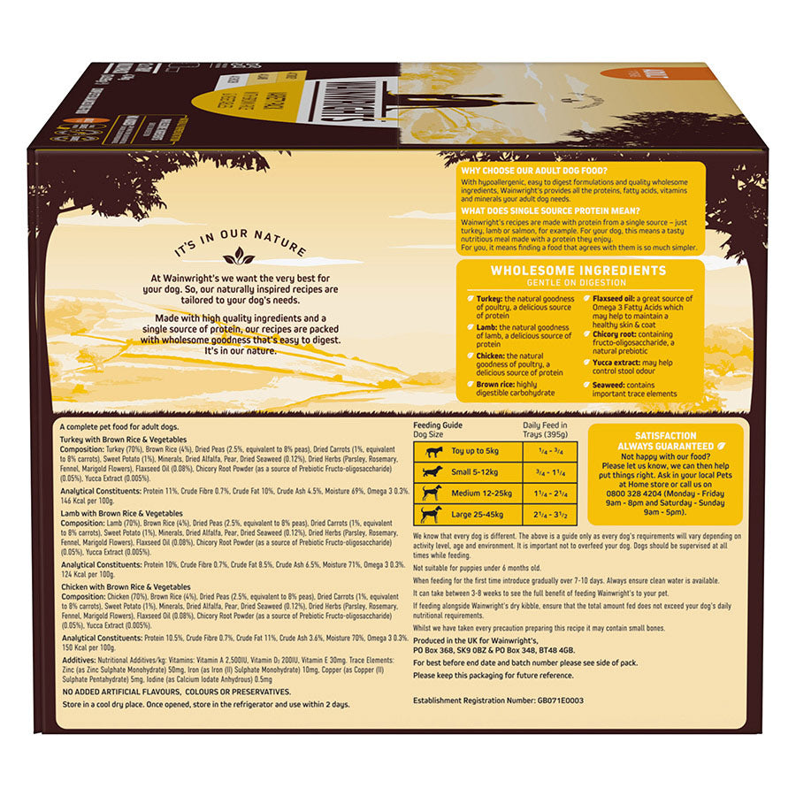 Wainwright's Adult Wet Dog Food Variety