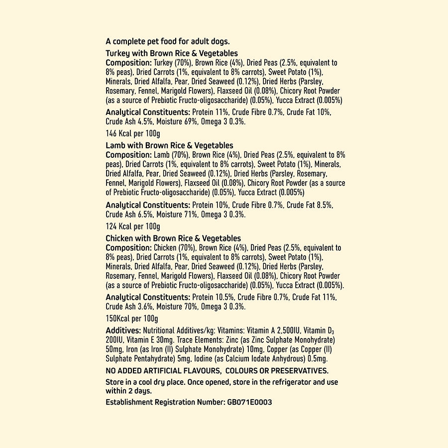 Wainwright's Adult Wet Dog Food Variety