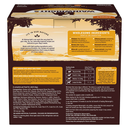 Wainwright's Adult Wet Dog Food Chicken with Brown Rice