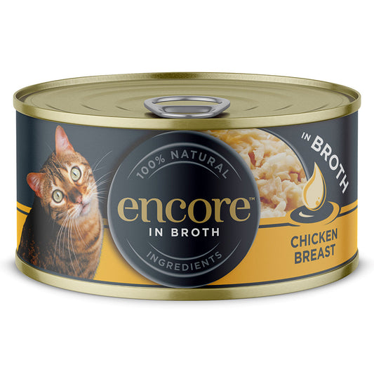 Encore Adult Wet Cat Food Chicken Breast in Broth 16x70g