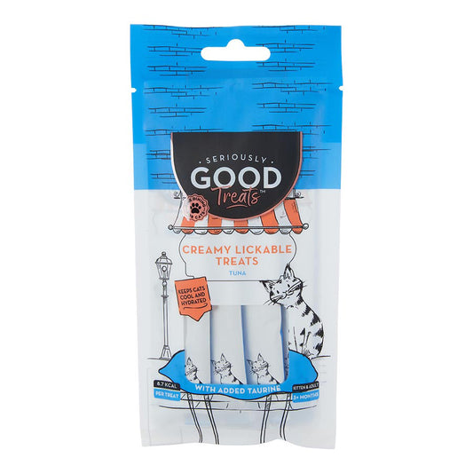 Seriously Good Creamy Lickable Kitten & Cat Treats Tuna 4x15g