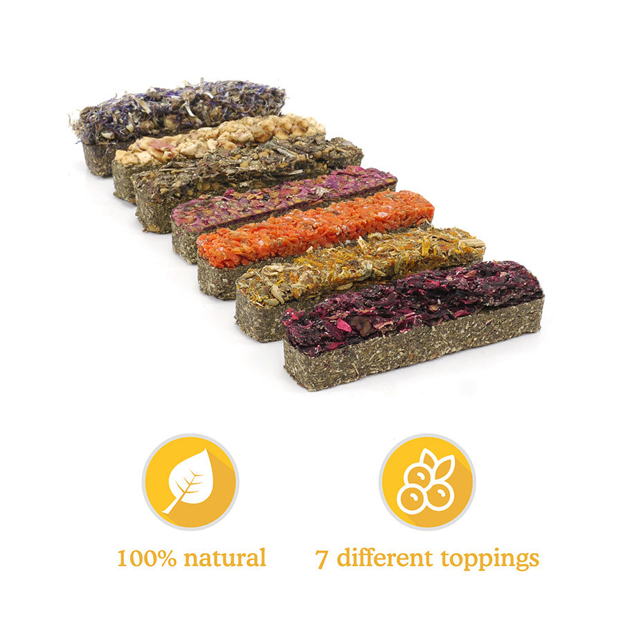 Naturals Luxury Flower, Fruit and Veg Bar Small Animal Treats 7 Pack