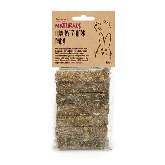 Naturals Luxury 7-Herb Bar Small Animal Treats 7 Pack 80g