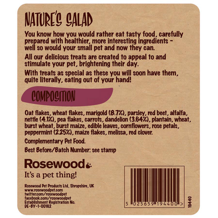 Naturals Nature's Salad Small Animal Treat Mix 200g