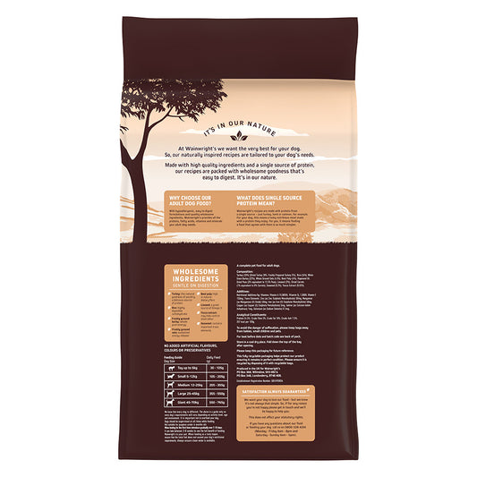 Wainwright's Complete Adult Dry Dog Food Turkey with Rice