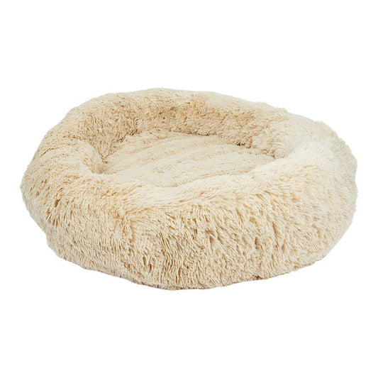Pets at Home Calming Donut Dog Bed Oatmeal Large