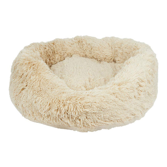 Pets at Home Calming Donut Dog Bed Oatmeal Large